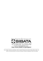 Preview for 20 page of Sibata DAS-100 Operation Manual