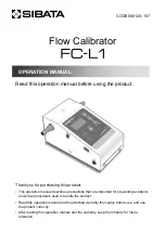 Sibata FC-L1 Operation Manual предпросмотр