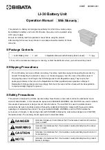 Sibata LI-30 Operation Manual preview