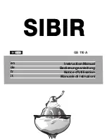 Sibir GS 110 A Instruction Manual preview