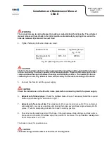 Preview for 12 page of SIBRE CB8-E Series Installation And Maintenance Manual