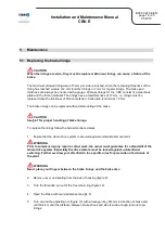 Preview for 18 page of SIBRE CB8-E Series Installation And Maintenance Manual