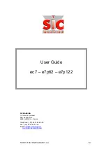 Sic Marking e7p122 User Manual предпросмотр