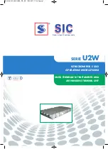 SIC U2W Series Operating Instructions Manual предпросмотр