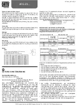 Preview for 5 page of Sicame CATU AFG-23 Series Manual