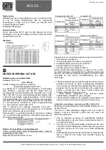 Preview for 20 page of Sicame CATU AFG-23 Series Manual