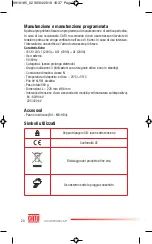 Preview for 20 page of Sicame CATU Detex CC-265 Manual