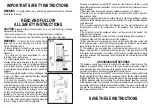 Preview for 5 page of Sicce Syncra HF 10.0 Instruction Manual