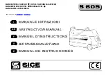 Preview for 1 page of SICE S 605 Instruction Manual