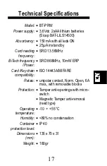 Preview for 17 page of SiCEP BiTech BT-PRW Manual