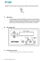 Предварительный просмотр 12 страницы Sices DST4400 User Manual