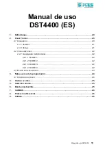 Предварительный просмотр 19 страницы Sices DST4400 User Manual