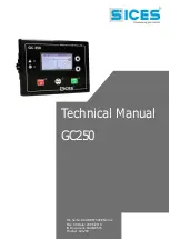 Sices GC250 Technical Manual предпросмотр