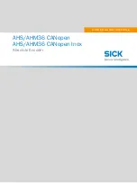 SICK AHM36 CANopen Operating Instructions Manual предпросмотр