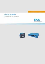 SICK AOS301-WWD Operating Instructions Manual предпросмотр