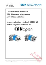 SICK ATM 60-C Series Commissioning Instructions preview