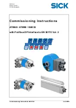 Preview for 1 page of SICK ATM60 Commissioning Instructions