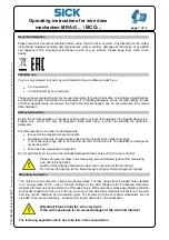 Preview for 7 page of SICK BCG Series Operating Instructions Manual