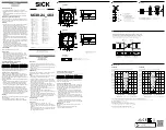 Preview for 1 page of SICK C30-21 163 Series Operating Instructions