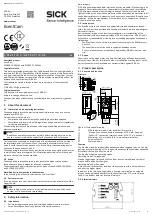 SICK EventCam EVC625-CCOXAL5L Operating Instructions Manual preview