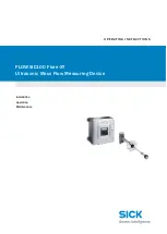 SICK FLOWSIC100 Flare-XT Operating Instructions Manual preview
