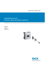 Preview for 1 page of SICK FLOWSIC100 Flare-XT Operating Instructions Manual