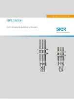 SICK GRL18SV Operating Instructions Manual preview