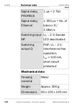 Предварительный просмотр 104 страницы SICK ISD400 Operating Instructions Manual