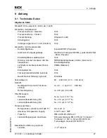 Preview for 27 page of SICK LFV 330 Operating Manual