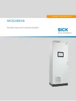 SICK MCS200HW Operating Instructions Manual предпросмотр