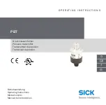 SICK PBT Operating Instructions Manual предпросмотр