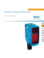 Preview for 29 page of SICK PowerProx WTT12L-A Series Operating Instructions Manual