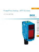 Preview for 133 page of SICK PowerProx WTT12L-A Series Operating Instructions Manual