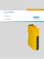 SICK ReLy OSSD4 Operating Instructions Manual preview