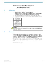 Preview for 2 page of SICK SureSense HL18L Series Operating Instructions Manual