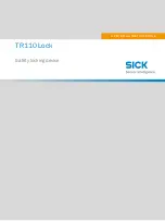 SICK TR110 Lock Operating Instructions Manual предпросмотр