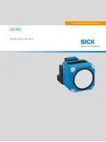 SICK UC40 Operating Instructions Manual предпросмотр