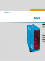 SICK W26 Operating Instructions Manual предпросмотр