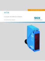 SICK W34 Series Operating Instructions Manual preview