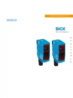 Preview for 2 page of SICK WSE16 Series Operating Instructions Manual