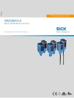 SICK WSE9-3N Operating Instruction предпросмотр