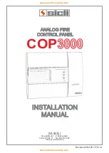 Предварительный просмотр 1 страницы SICLI COP3000 Installation Manual