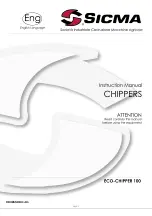 Sicma Eco-Chipper 100 Instruction Manual preview