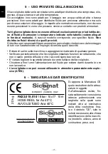 Предварительный просмотр 4 страницы Sicomat R422 Use And Maintenance Manual