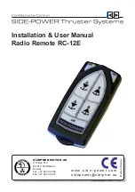 Side-Power RC-12E Installation & User Manual preview