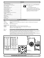 Предварительный просмотр 2 страницы Side-Power SE 40/125 S Installation And User Manual