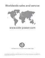 Preview for 32 page of Side-Power SE25/110 S Installation And User Manual