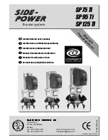 Side-Power SP 125 Ti Installation And User Manual предпросмотр