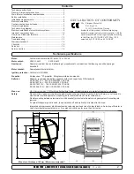 Предварительный просмотр 2 страницы Side-Power SX100/185T Installation And User Manual