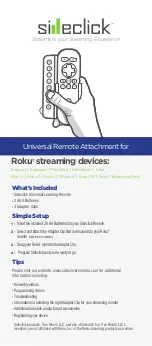 Preview for 1 page of sideclick Roku Series Universal Remote Attachment